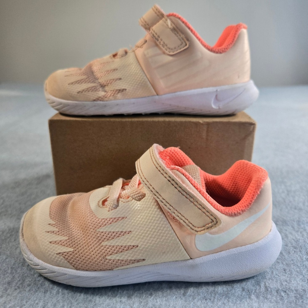 Nike Star Runner Toddler 7C Peach Coral Athletic Sneakers 907256-800